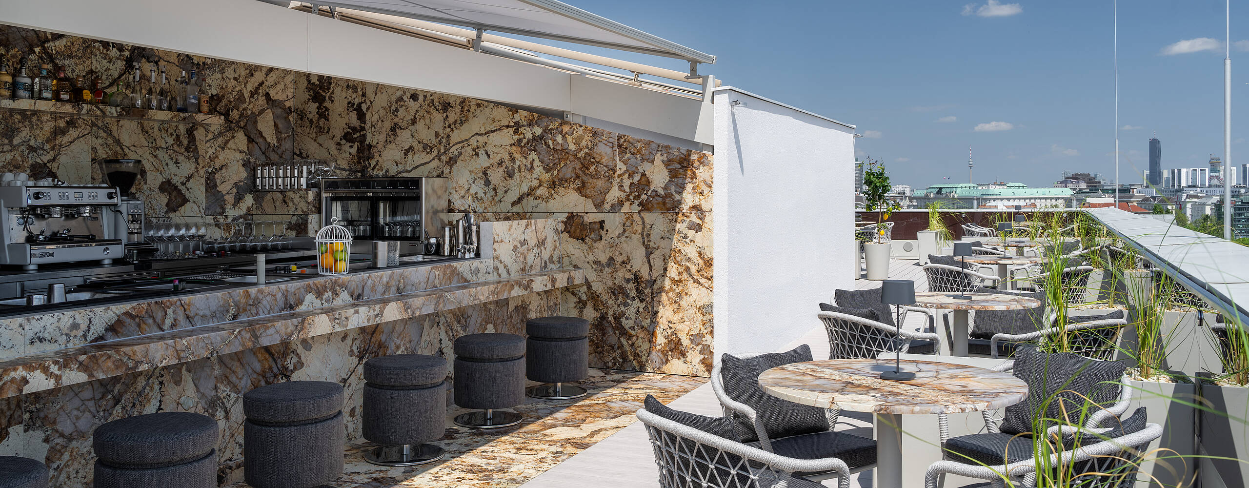 moderne Terrasse