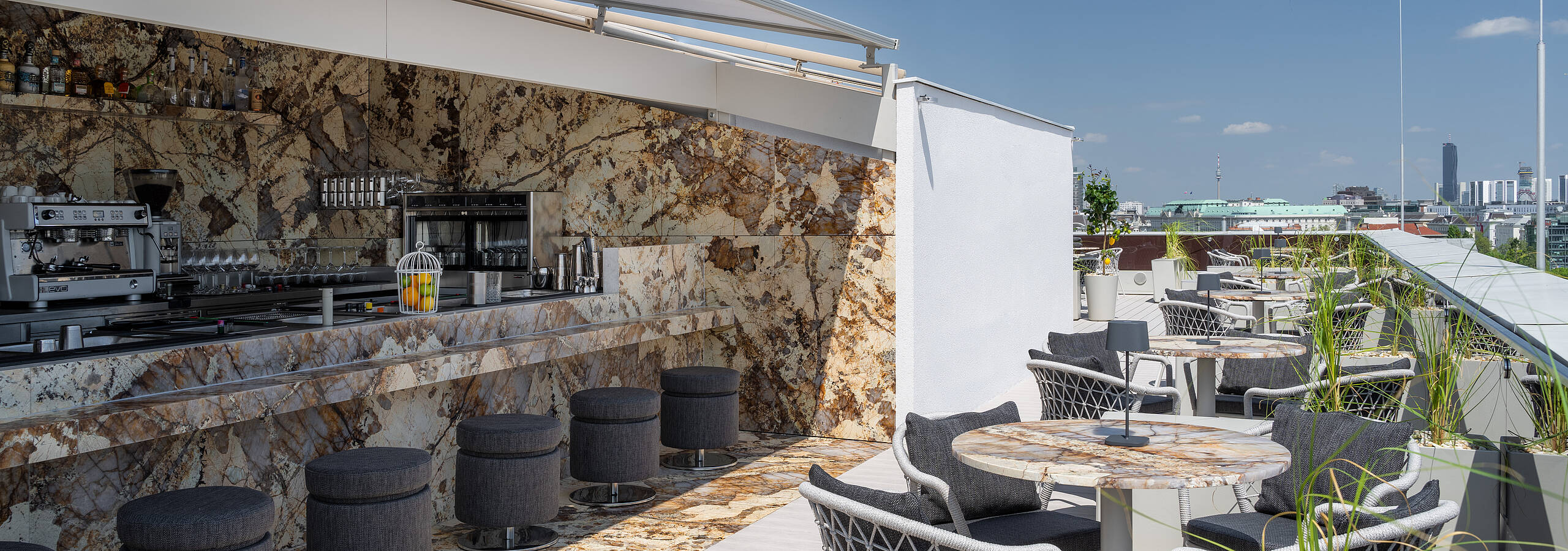moderne Terrasse
