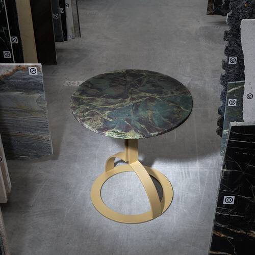 moderner Tisch aus Verde Borgogna Granit
